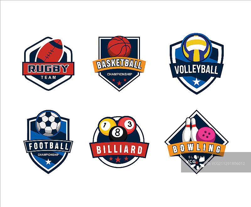 运动标志篮球足球排球套装图片素材