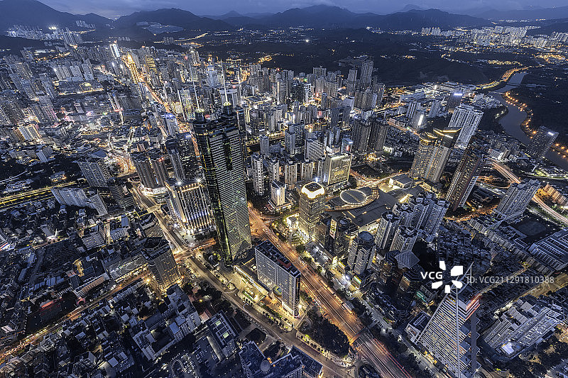 深圳市罗湖区地王大厦城市风景图片素材