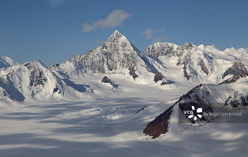 加拿大海恩斯章克申的冰川景观图片素材