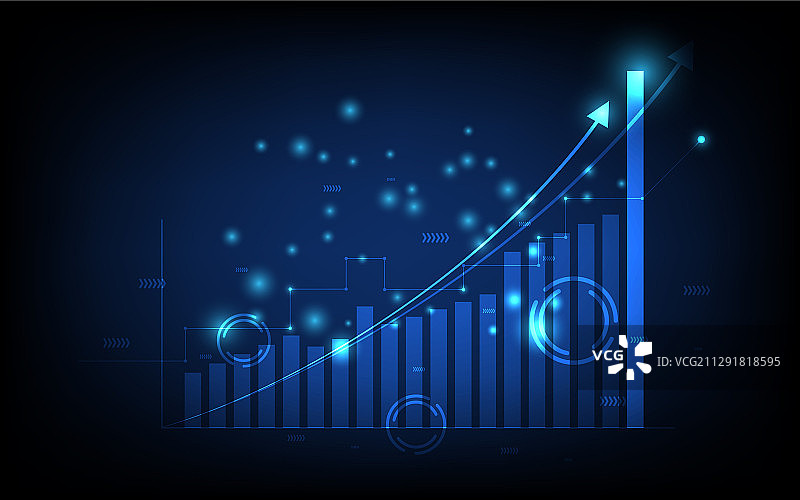 科技商业金融图表背景图片素材