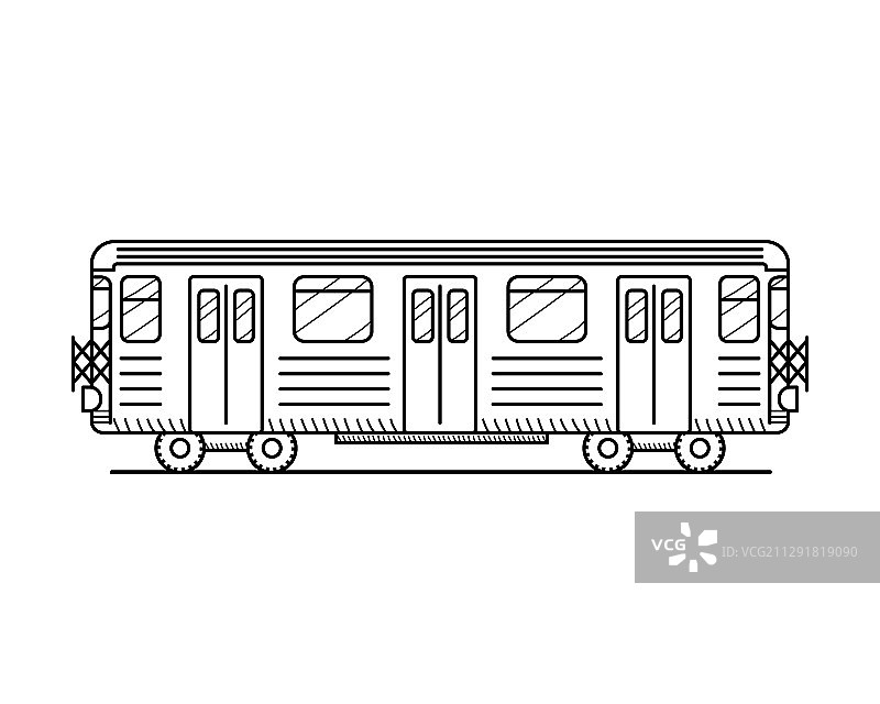 黑白地铁列车图片素材