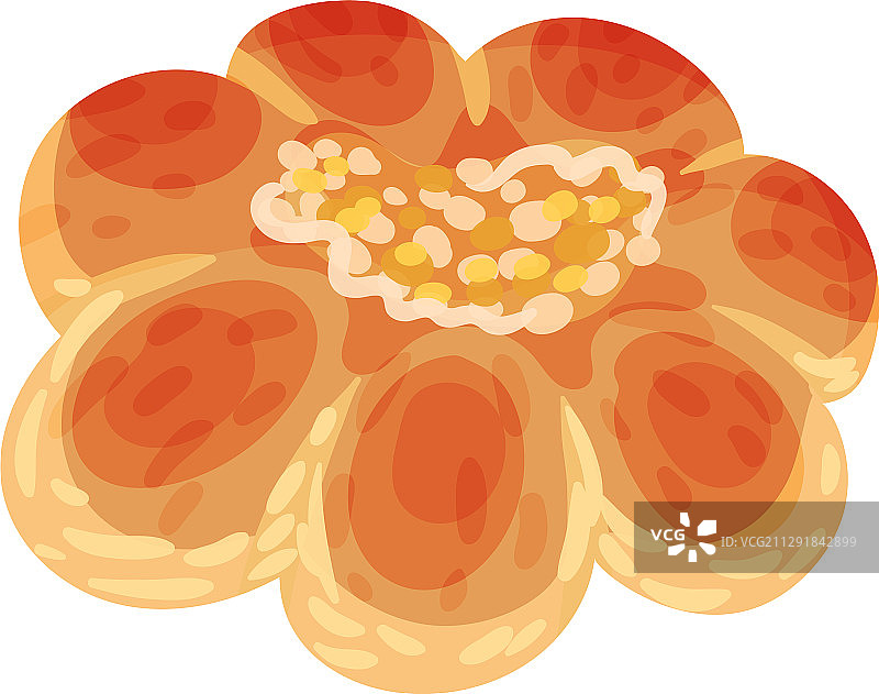 金棕色甜味圆形糕点图片素材