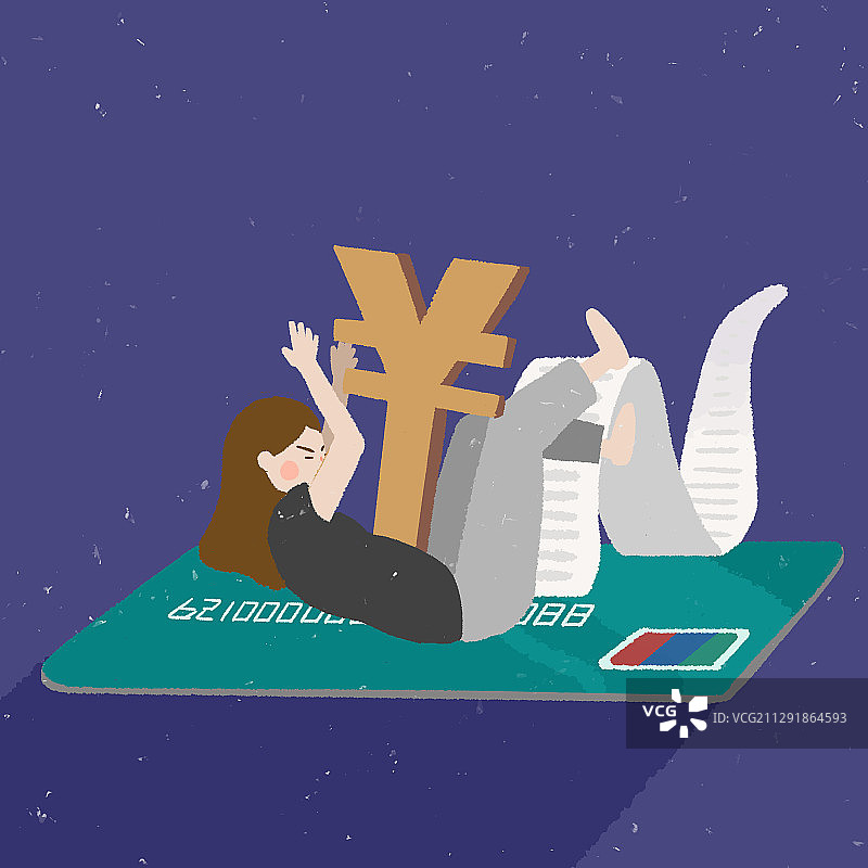 信用卡 贷款 账单图片素材