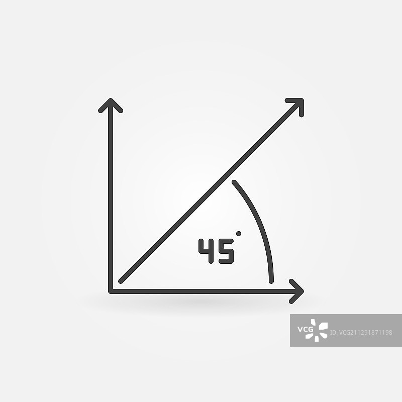 45度角轮廓概念图标图片素材