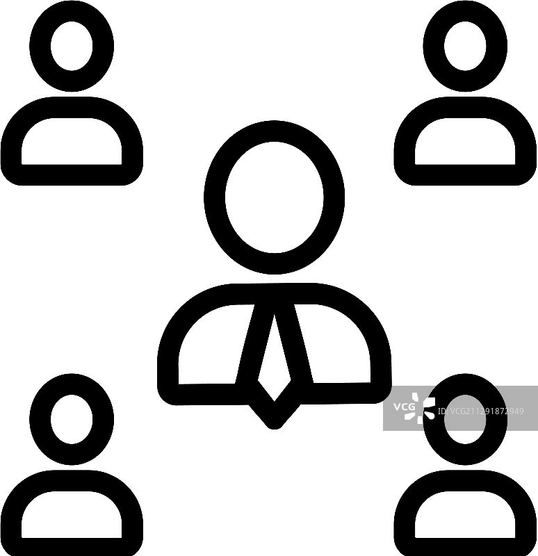 吸引顾客图标隔离轮廓图片素材