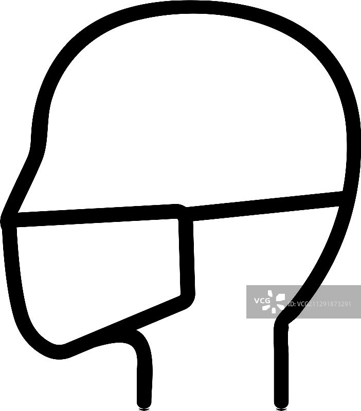 头部面罩轮廓图标图片素材