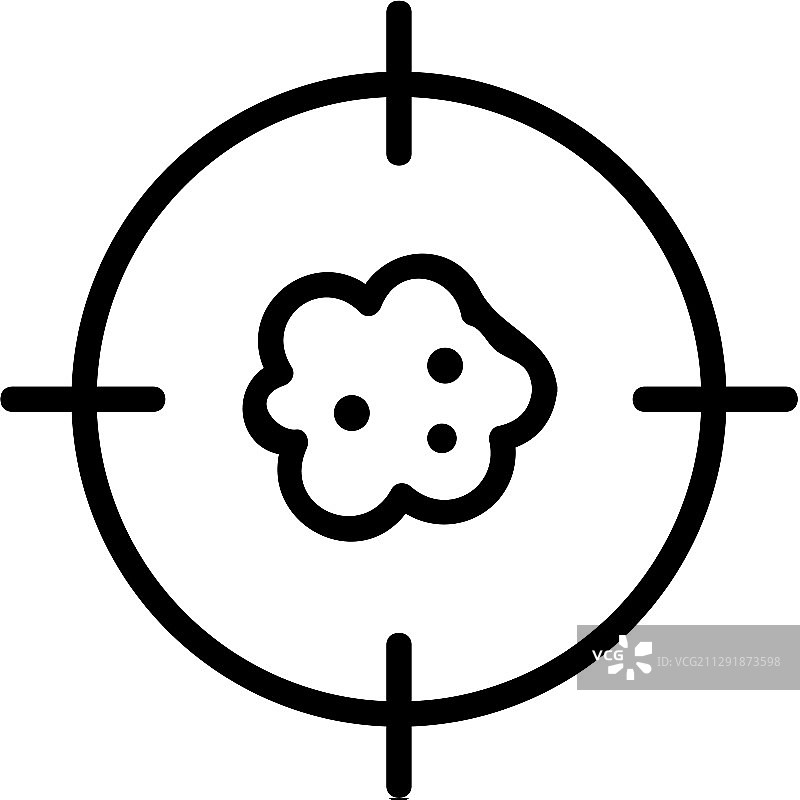 搜索癌症图标隔离轮廓图片素材