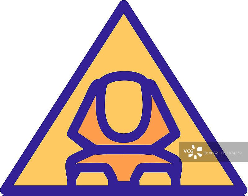 埃及狮身人面像轮廓图标图片素材