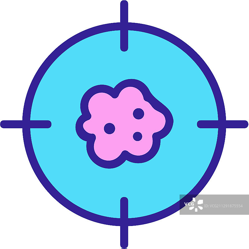 搜索癌症图标隔离轮廓图片素材
