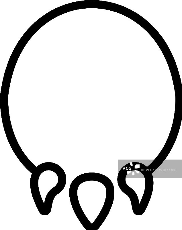 猎人项链轮廓图标图片素材