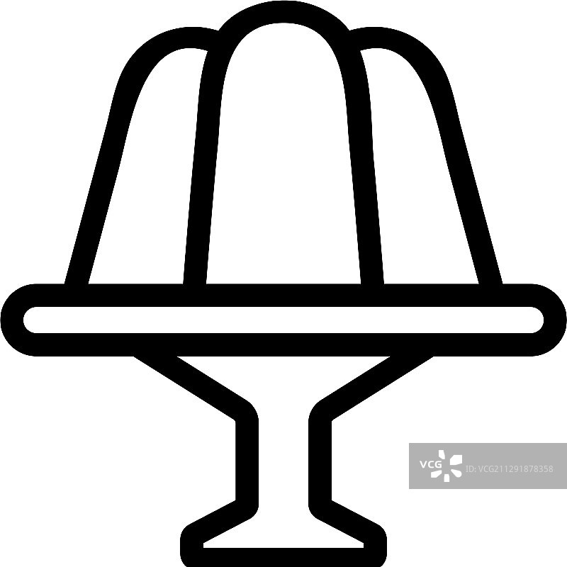 果冻图标隔离轮廓符号图片素材