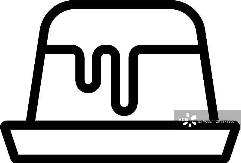 果冻图标隔离轮廓符号图片素材