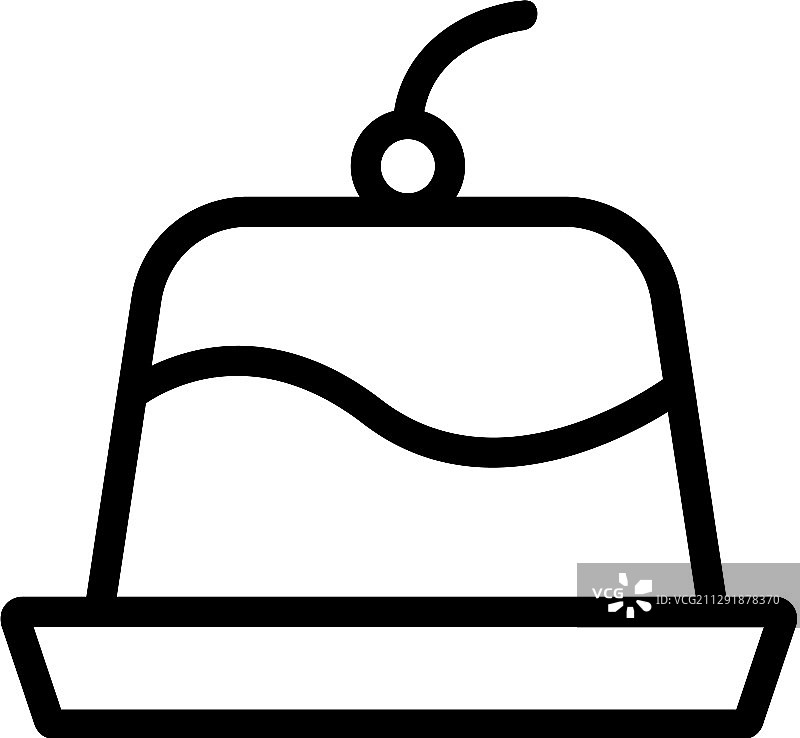 果冻图标隔离轮廓符号图片素材