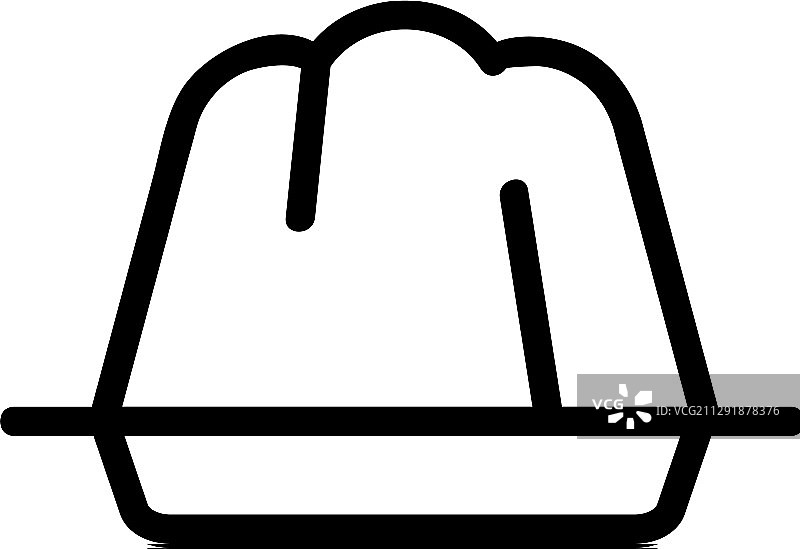 果冻图标隔离轮廓符号图片素材