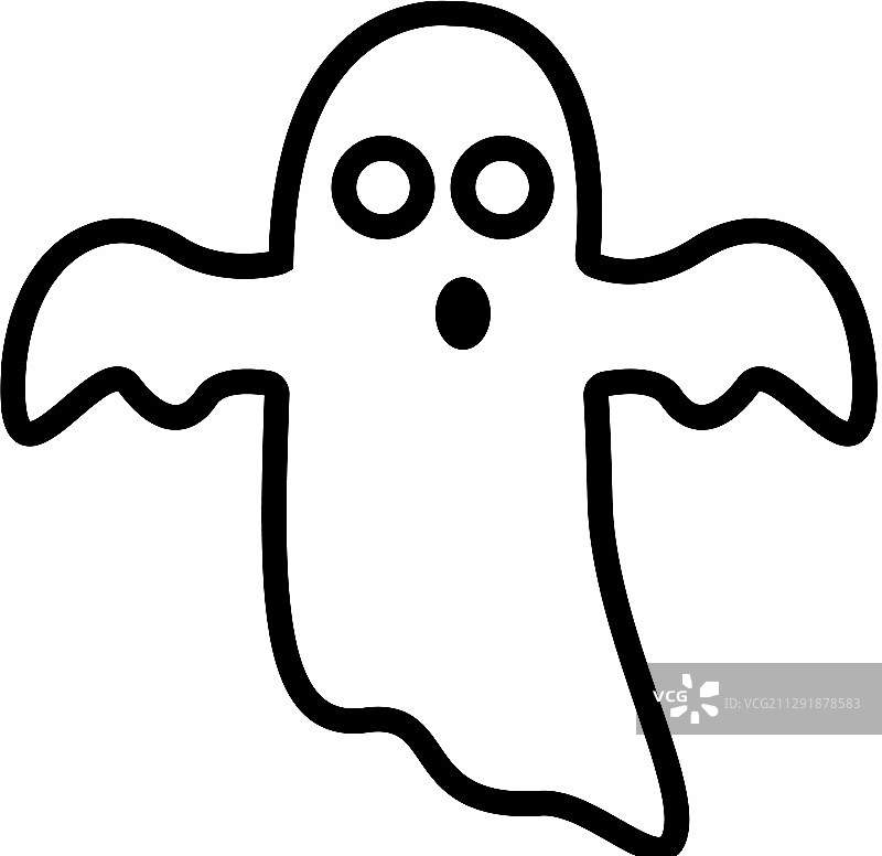 幽灵图标轮廓符号图片素材