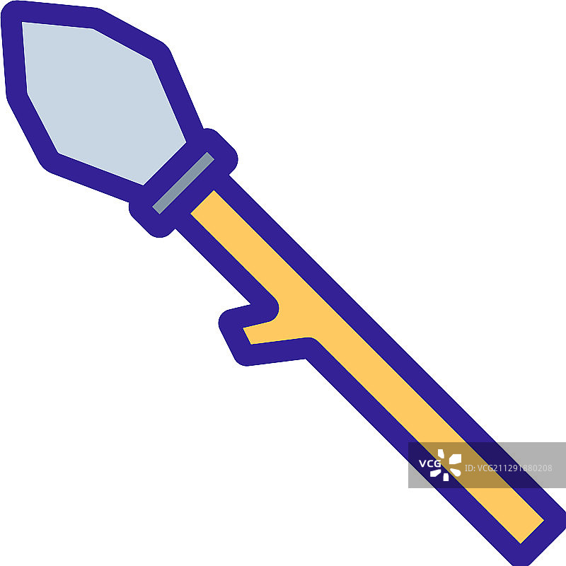 矛石图标隔离轮廓符号图片素材