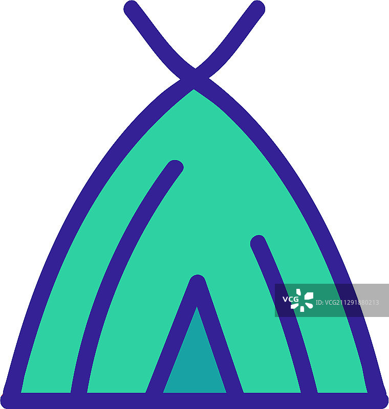 小屋轮廓图标图片素材