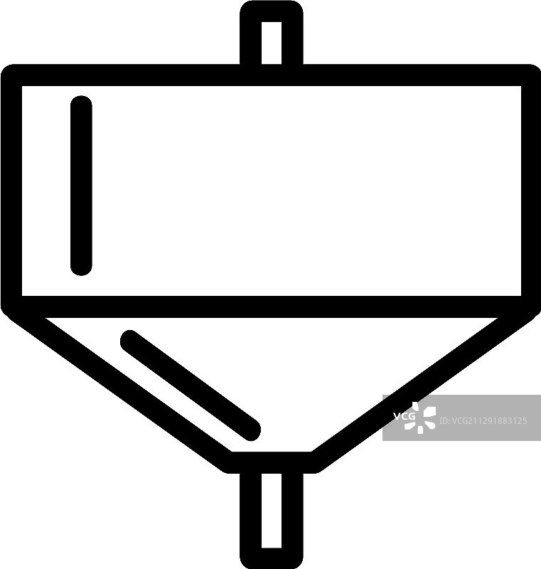 漏斗隔离轮廓符号图片素材