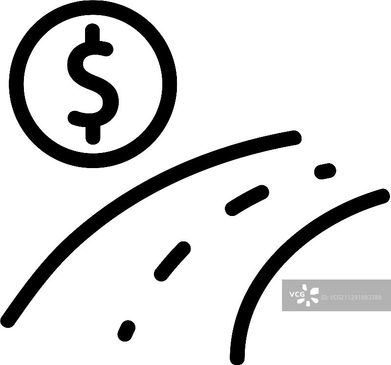 收费公路图标轮廓符号图片素材