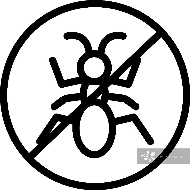昆虫控制轮廓图标图片素材