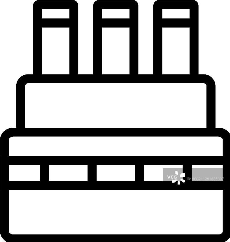 隔离轮廓符号的作品图标图片素材