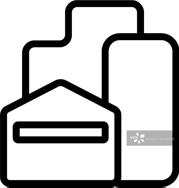 隔离轮廓符号的作品图标图片素材