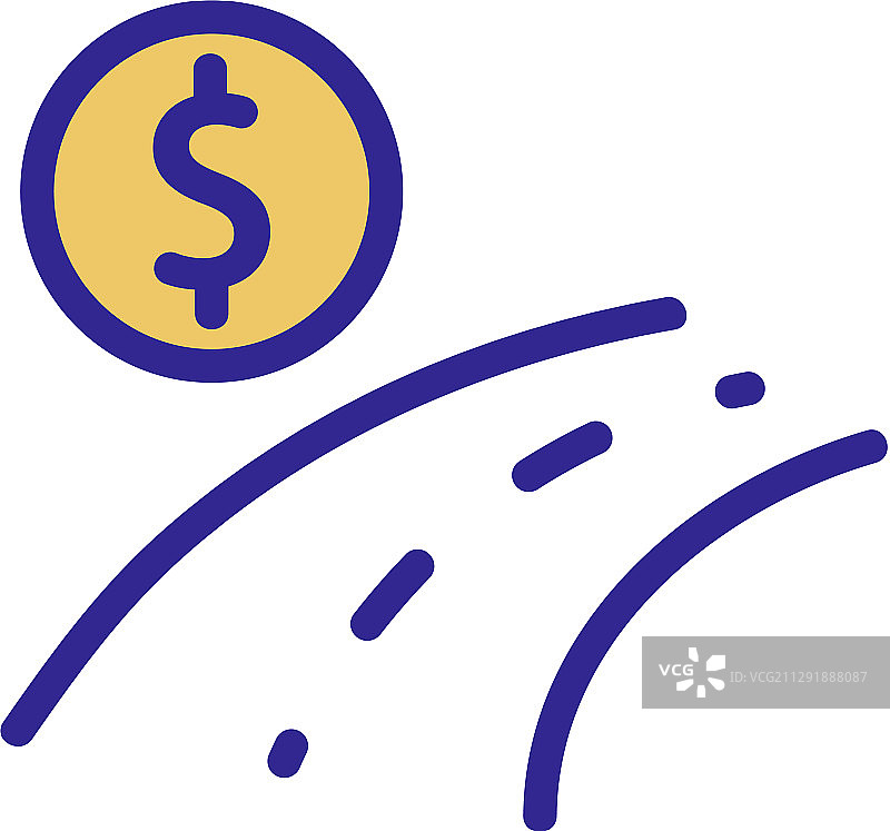 收费公路图标轮廓符号图片素材