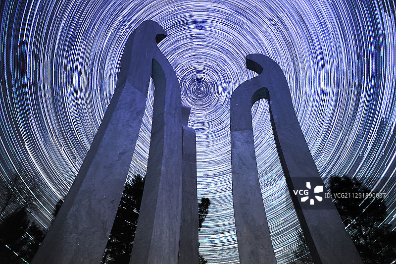 北极村星空图片素材