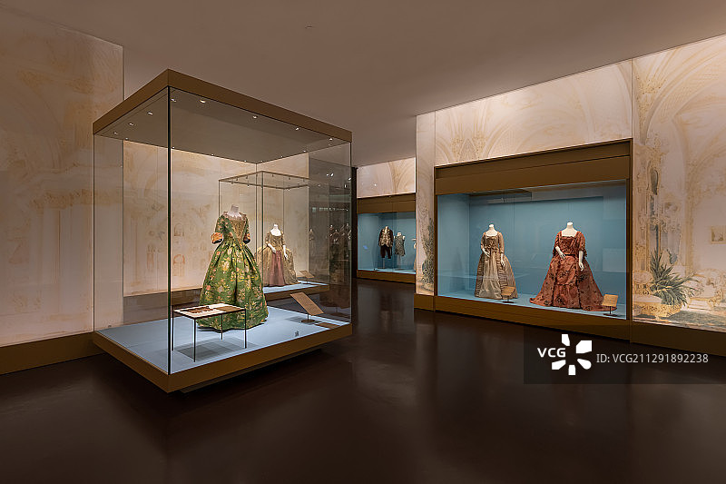 浙江杭州中国丝绸博物馆展厅图片素材