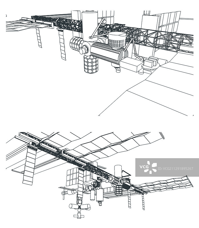 轨道空间站图片素材