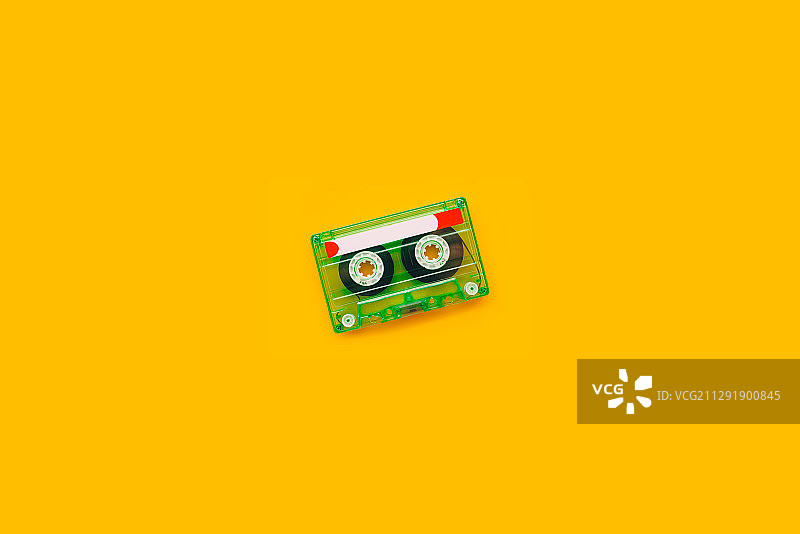 俯视角度：音频磁带，塞尔维亚诺维萨德图片素材