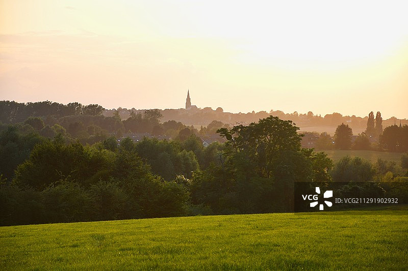 德国亚琛远景乡村风光图片素材