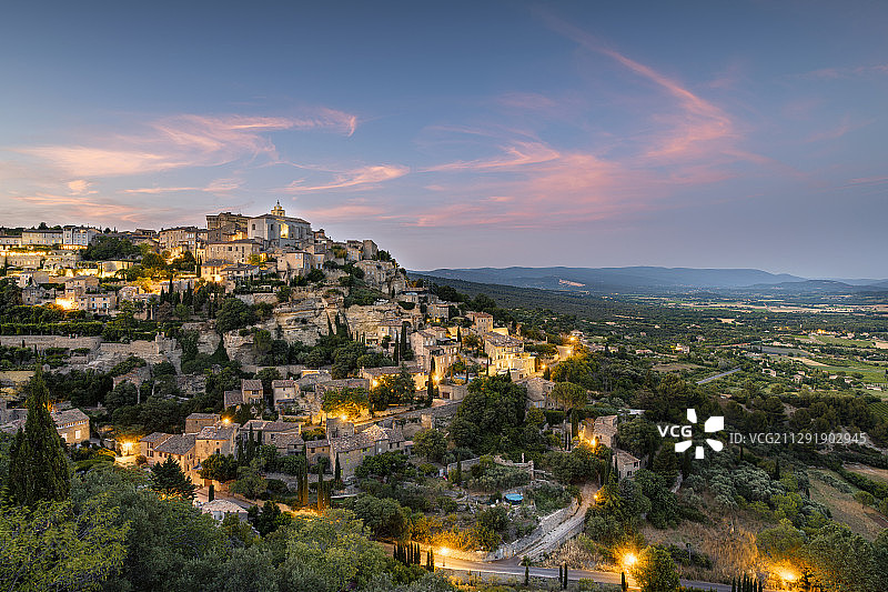 法国普罗旺斯-阿尔卑斯-蓝色海岸戈尔德镇风光图片素材