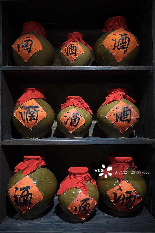 中国传统酒壶，酒罐，酒柜，酒文化图片素材