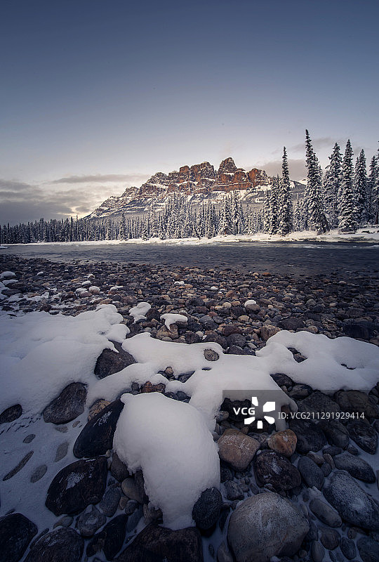 加拿大班夫城堡山图片素材