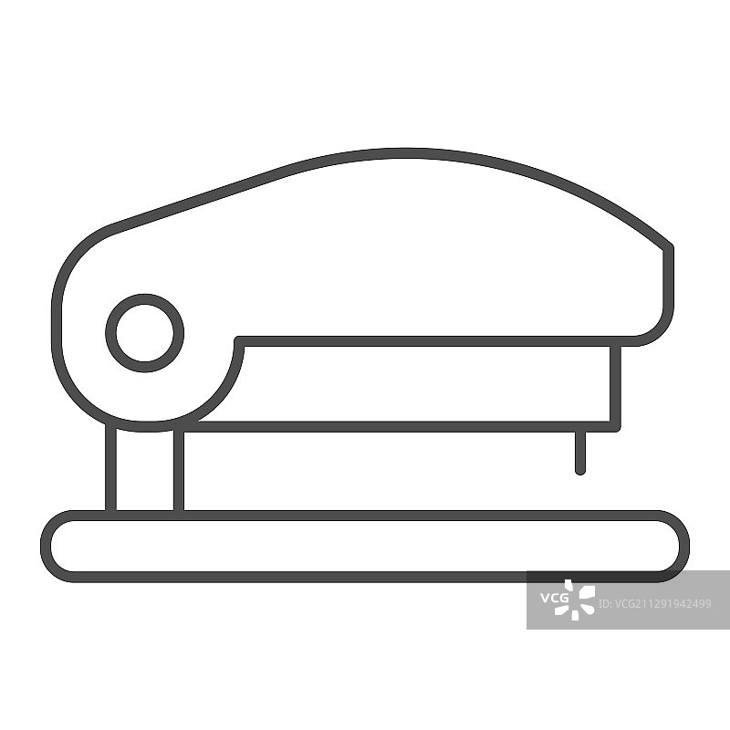 用于紧固的订书机细线图标图片素材