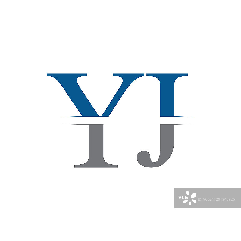 字母YJ创意标志设计模板图片素材