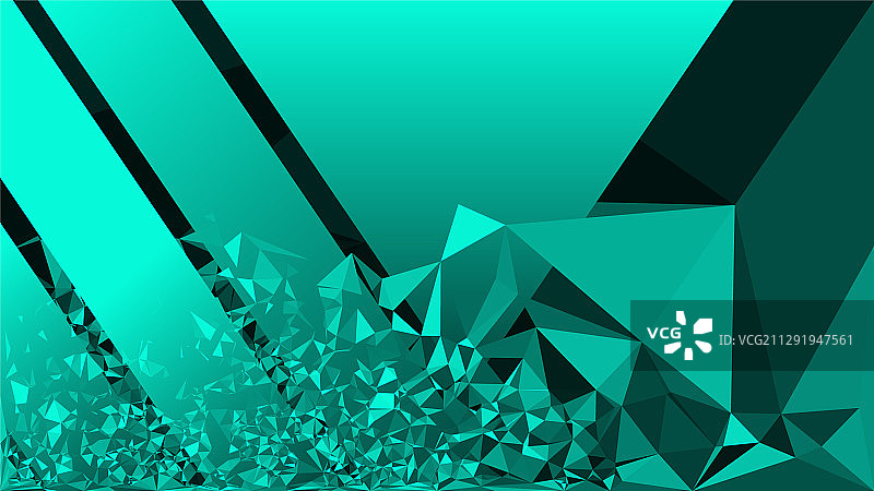 绿松石色抽象多边形马赛克图片素材