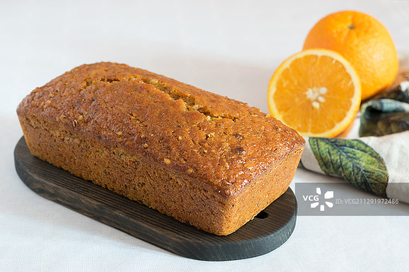 橙子山核桃胡萝卜蛋糕影棚照片图片素材