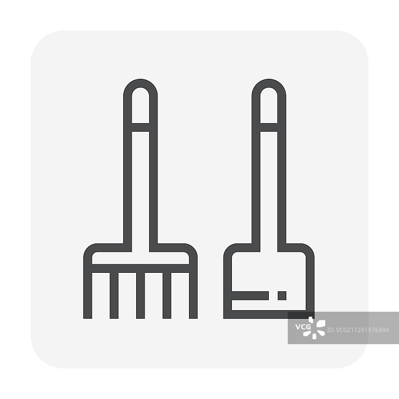 锄耙图标图片素材