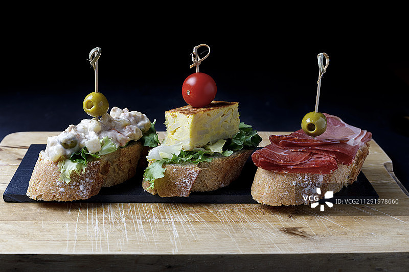 西班牙烤串拼盘图片素材