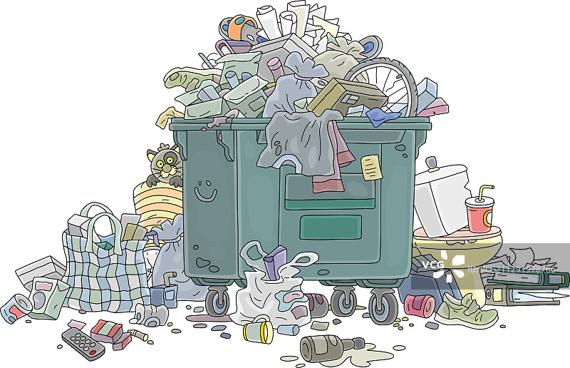 街道垃圾箱图片素材