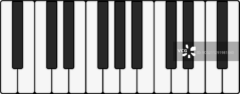 钢琴键盘图片素材