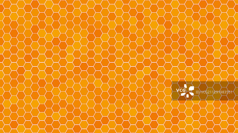 用于演示的橙色蜂窝背景图片素材