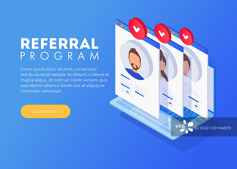 2.5D推荐营销网络图片素材