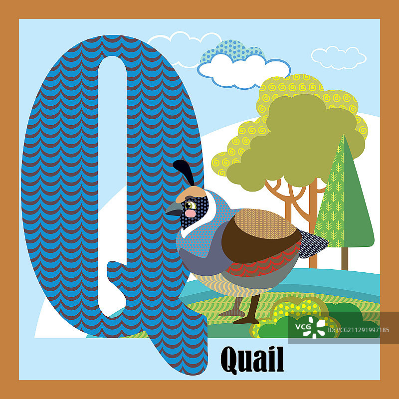 动物字母Q图片素材