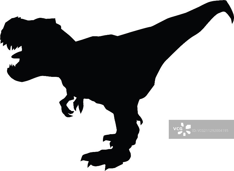 恐龙-霸王龙剪影图片素材