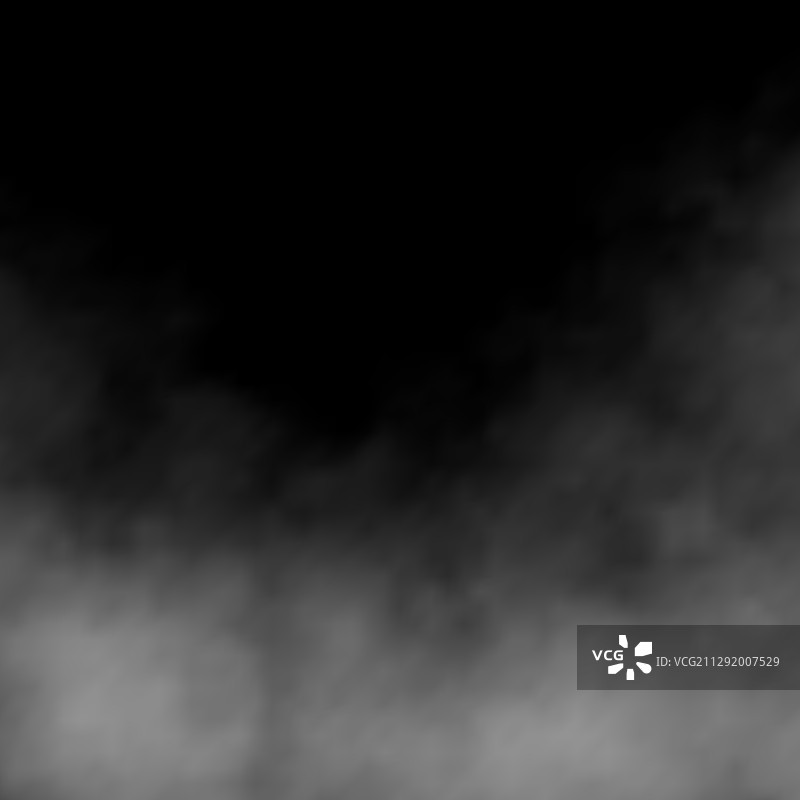 黑色背景白色烟雾云朵效果图片素材