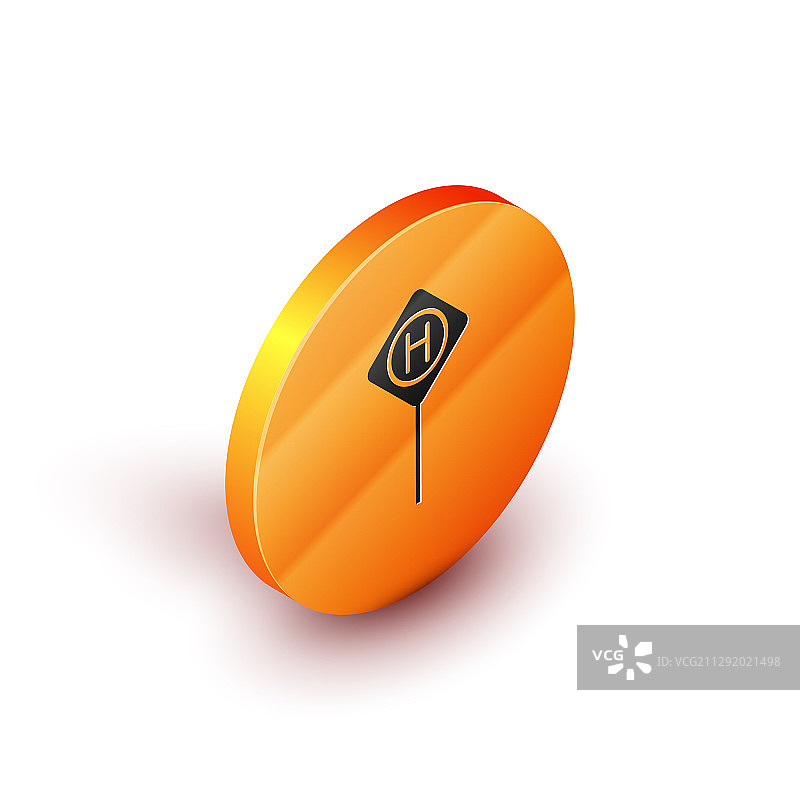 2.5D白色背景停车图标图片素材