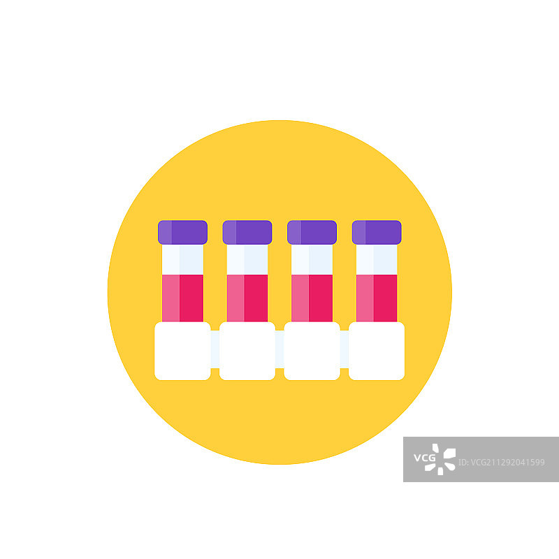 全血细胞计数测试实验室试管图标图片素材